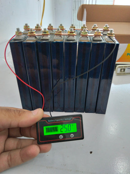 High Quality Universal 8V-100V Battery Level Indicator & Voltmeter Gauge for E-Bikes, Motorcycles & Cars
