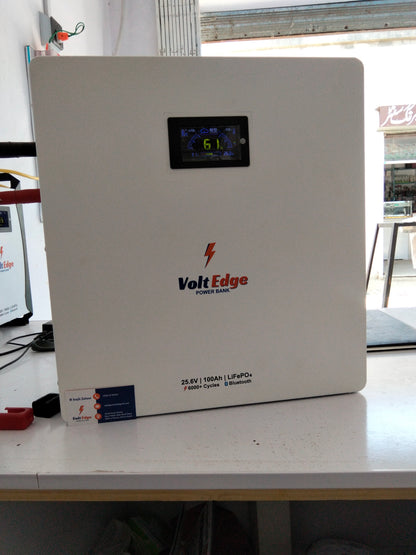 VoltEdge 25.6V 100Ah Lithium Power Bank with 3.2 inch screen display (5 Years Warranty)